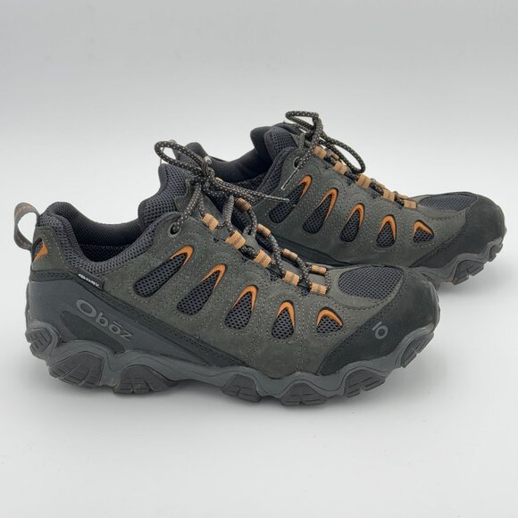 Men's Black and Orange Hiking Shoes - Picture 3 of 11